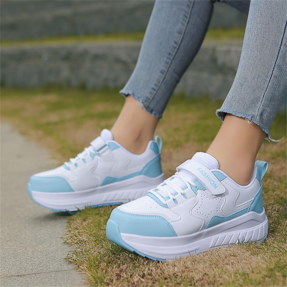 Mateju Rollschuhe 2-in-1 Kinder Turnschuhe mit Rollen Versenkbarer Outdoor