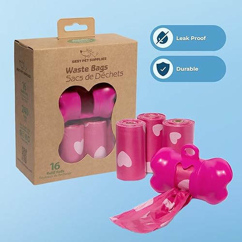 Miniatura 3 de Best Pet Supplies Dog Poop Bag Holder Leash Attachment Color Reusable Mesh Dispenser Pouch for Travel Walking Park and Outdoor Use Soft and Durable