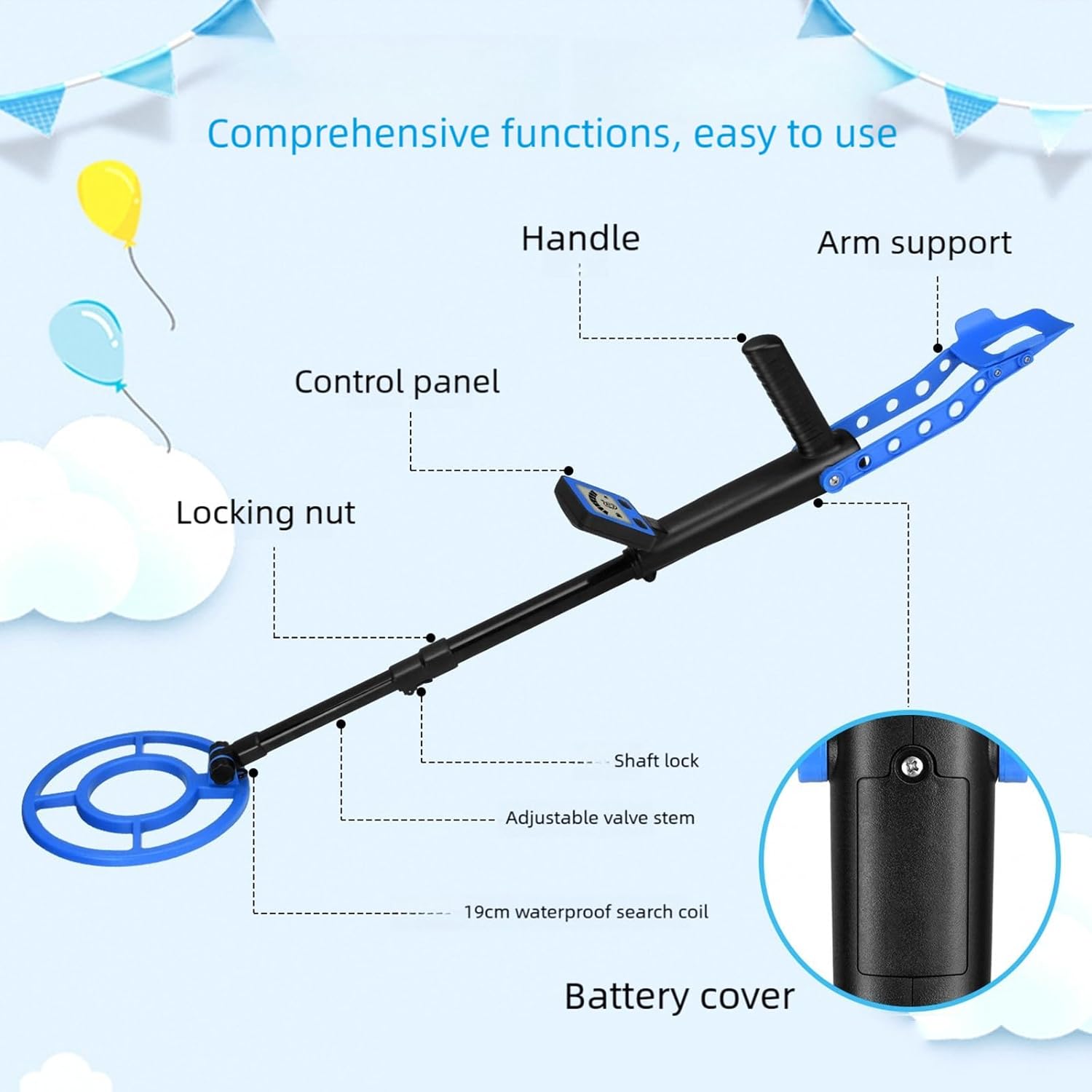 Amazon.co.jp: キッズ宝探しセットゴールド ディテクター キット 調節可能な金属コイン ファインダー, 軽量金属探知 機おもちゃエクスプローラー子供用  トレジャーハンティングおもちゃジュニアエクスプローラーメタルコインファインダー, 軽量金属探知機おもちゃ ...