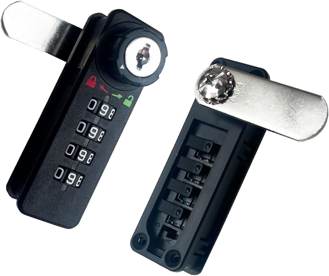 4 Pack Digital Combination Cabinet Lock - Password Entry, Cam Lock for Tool Box, Drawers, School Lockers with Keys