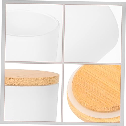 Miniatura 2 de TEHAUX 4 juegos de recipientes de muestra de taza de vela transparente Portavelas Vintage Candelabro Tarro de vela de cera Taza Tealight Taza de