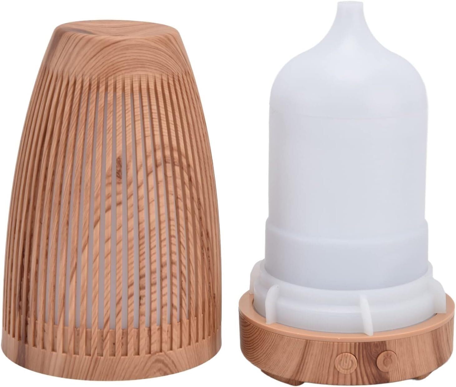 per Uso Domestico Diffusore di Oli Essenziali di aromi Diffusore di Oli Essenziali di aromi da 200 ml Umidificatore Ricaricabile USB con venature del Legno for l'home Office