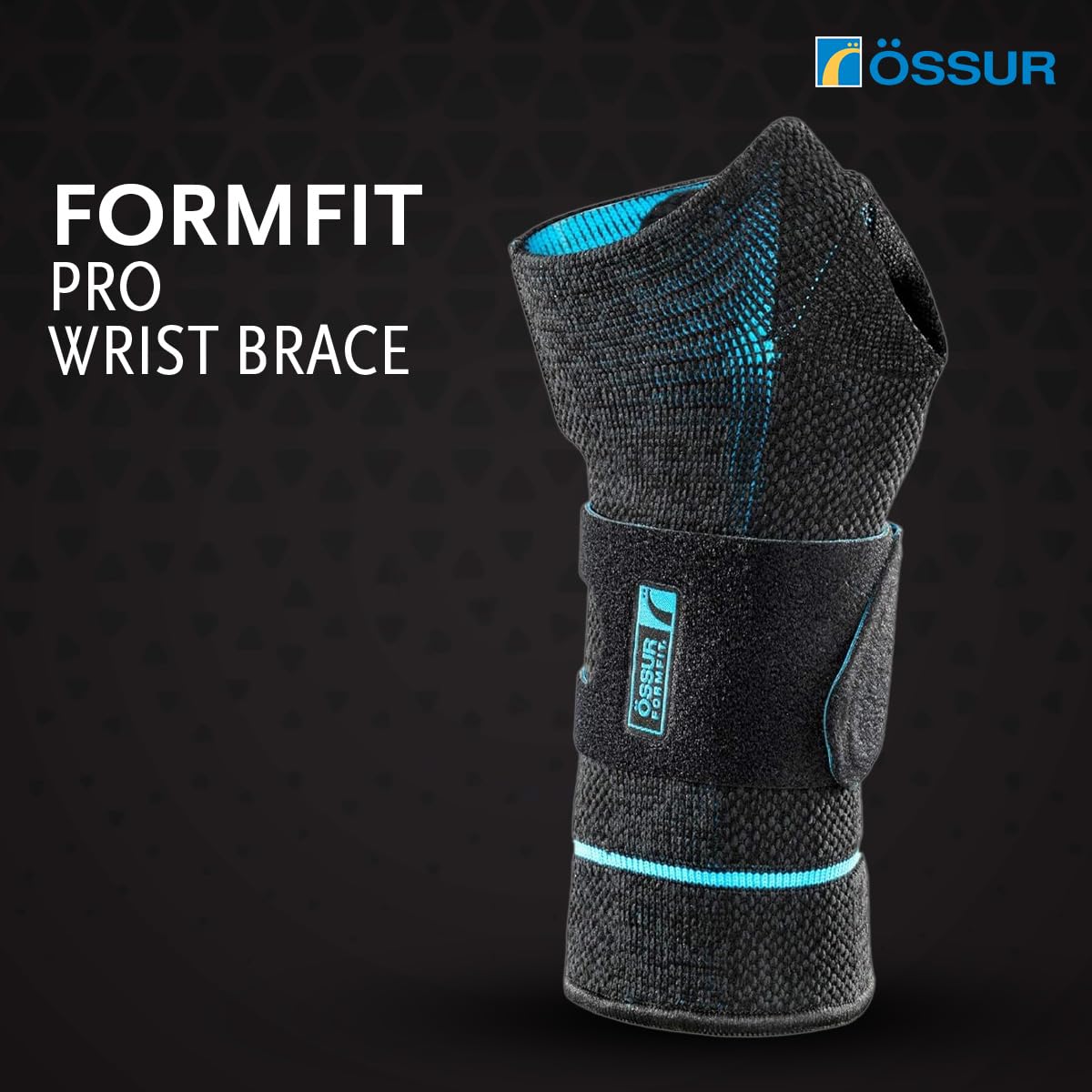 Össur Formfit Pro Wrist Support - Carpal Tunnel, Tendonitis, Wrist Pain Relief - Adjustable Compression Brace for Left Hand, Orthopedic Aid for Arthritis, Sprains, and Sports Injuries - Left/Large