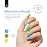 Beetles Christmas Gel Nail Polish with Blooming Gel, 5 Colors Neon Pink Green Blue Purple Yellow Nail Polish Clear Blooming Polish for Spreading Effect2 Nail Art Brushes UV/Led Gift Set for Women