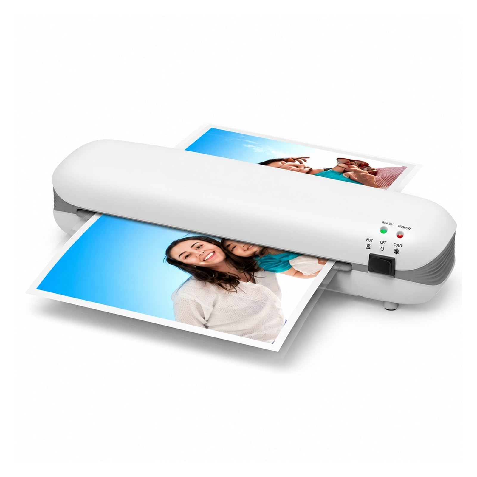 Laminiergerät, A4 Laminiergerät 9 Zoll Thermolaminator für Zuhause,Büro | Kalt- Und Warm-Desktop-2-Rollen-System, 230 Mm Eintrittsbreite