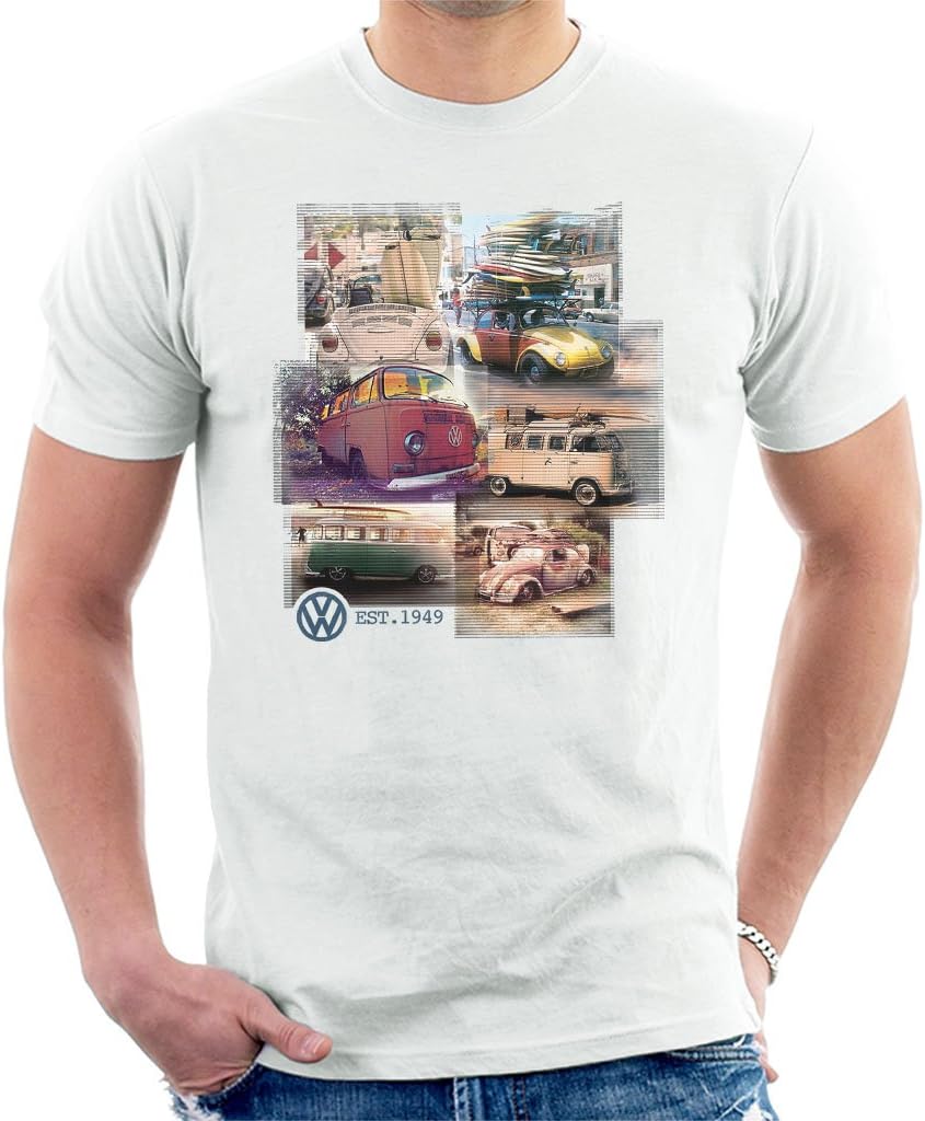 Volkswagen Camper Beetle Collage Men's T-Shirt