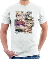 Vista 8 de Volkswagen Camiseta Camper Beetle Collage para hombre