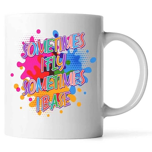 Inspirational Gift Yoga Meditation Gift for Couples, on Anniversary - Fly Base Posture Inspirational Quote, Quality 11 Oz White Ceramic Coffee Mug