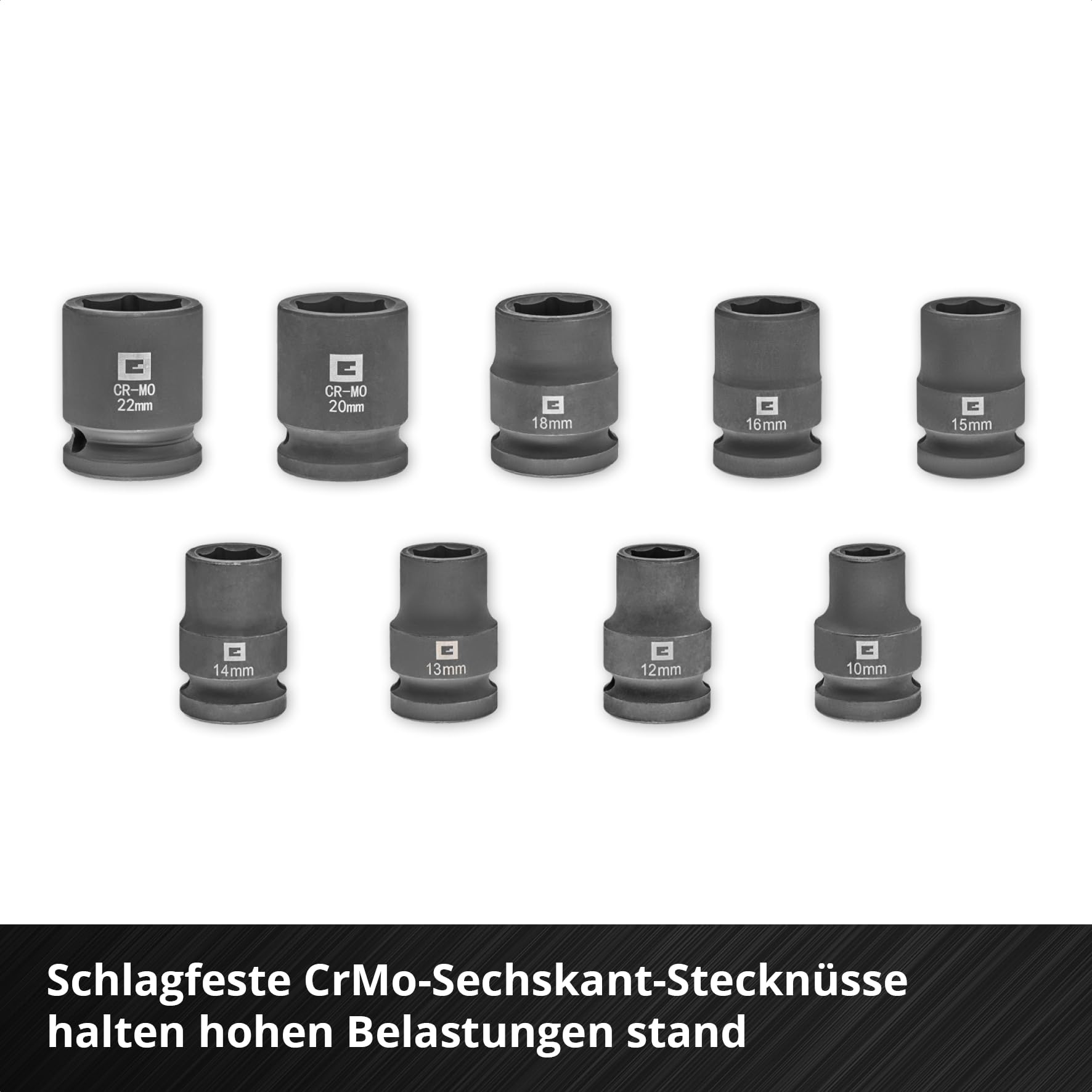 Oryginalny zestaw nasadek Einhell Impact 32-częściowy (18 x 30 mm Kraftbits, 9 x 40 mm, 3 x gniazdo 80 mm, stal S2 i CrMo, plastikowa tuleja, motoryzacja)