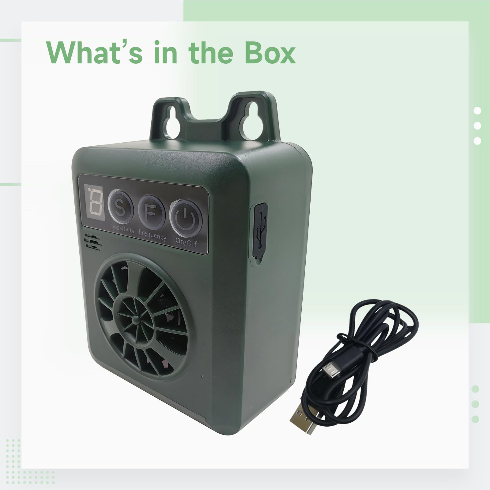 Dispositivo di controllo dell'abbaio del cane, silenziatore ultrasonico per cani con sensore attivato dal suono, 4 frequenze regolabili, portata effettiva di 50 ft / 15 metri, impermeabile