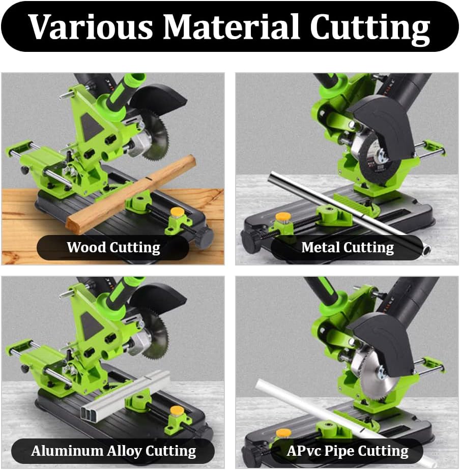 YUEWO Angle Grinder Stand Fixed Universal Bracket Holder Sliding Type Polishing Machine Conversion Cutting Machine Table Saw Desktop Angle Grinding Machine Stand for 3.94-4.92" Metalworking Home DIY