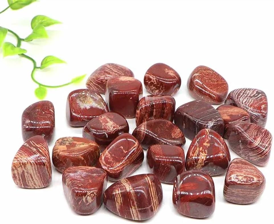 AtkitS Natural Nature Convoluted Jasper Specimen Size Irregular Tumbled Stones Reiki Healing Crystal Quartz Mineral Home Aquarium Decoration (Size : 500g)