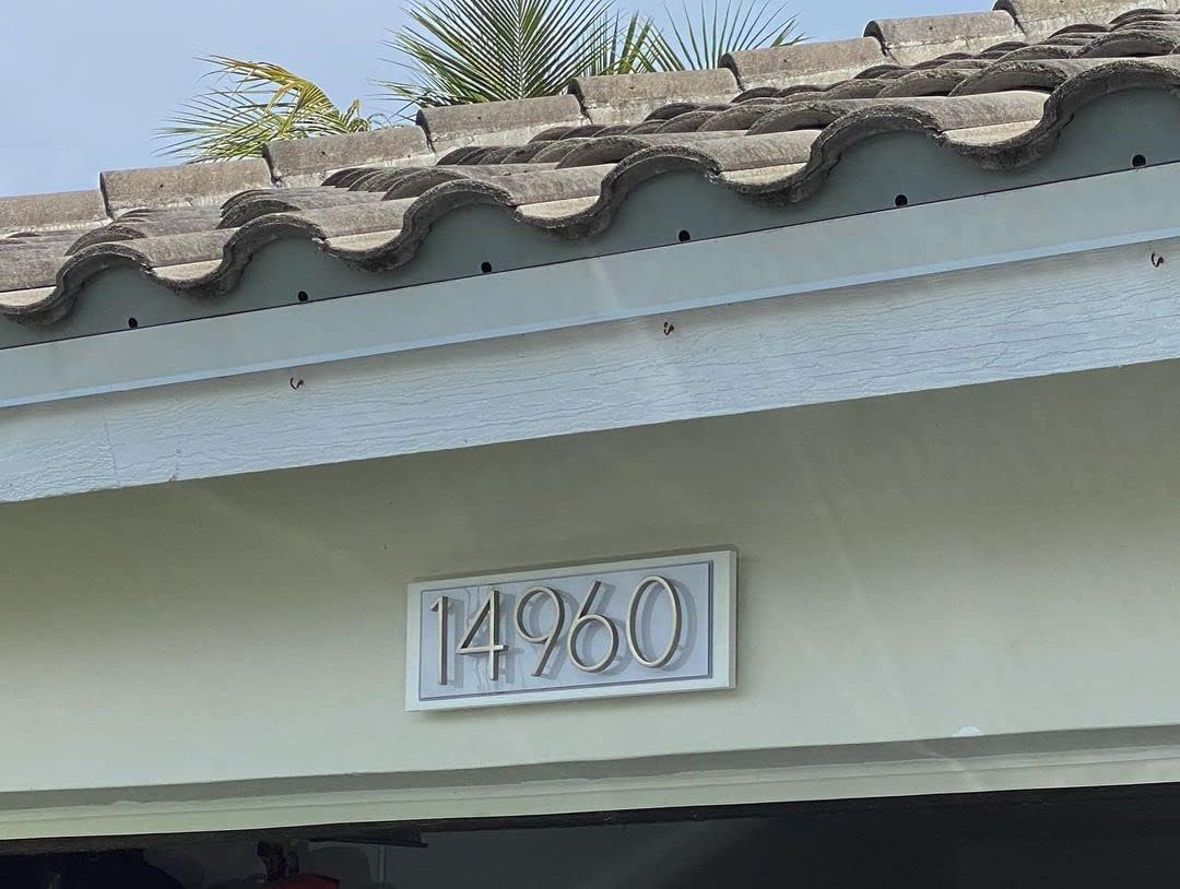 Buy Reavor House Numbers for Brick House, 5 Inch Modern House Numbers