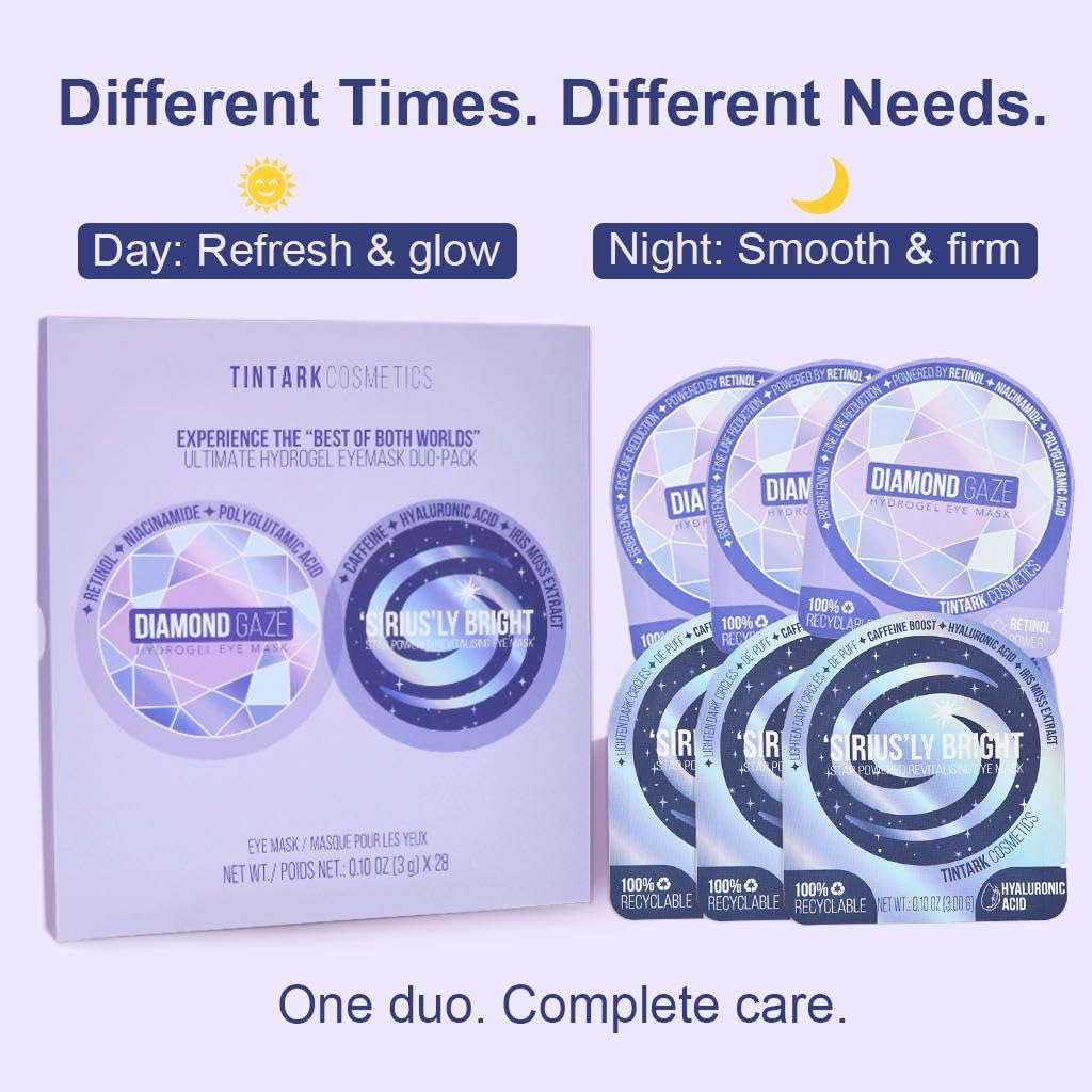Ultimate Duo-pack Under Eye Patches 28 Pairs, 5-Min Revive Hydrogel Eye Masks with Caffeine Retinol Niacinamide to Reduce Dark Circles Puffiness Wrinkles, Refresh Tired Eyes, Bridesmaid Women Gifts - Image 5