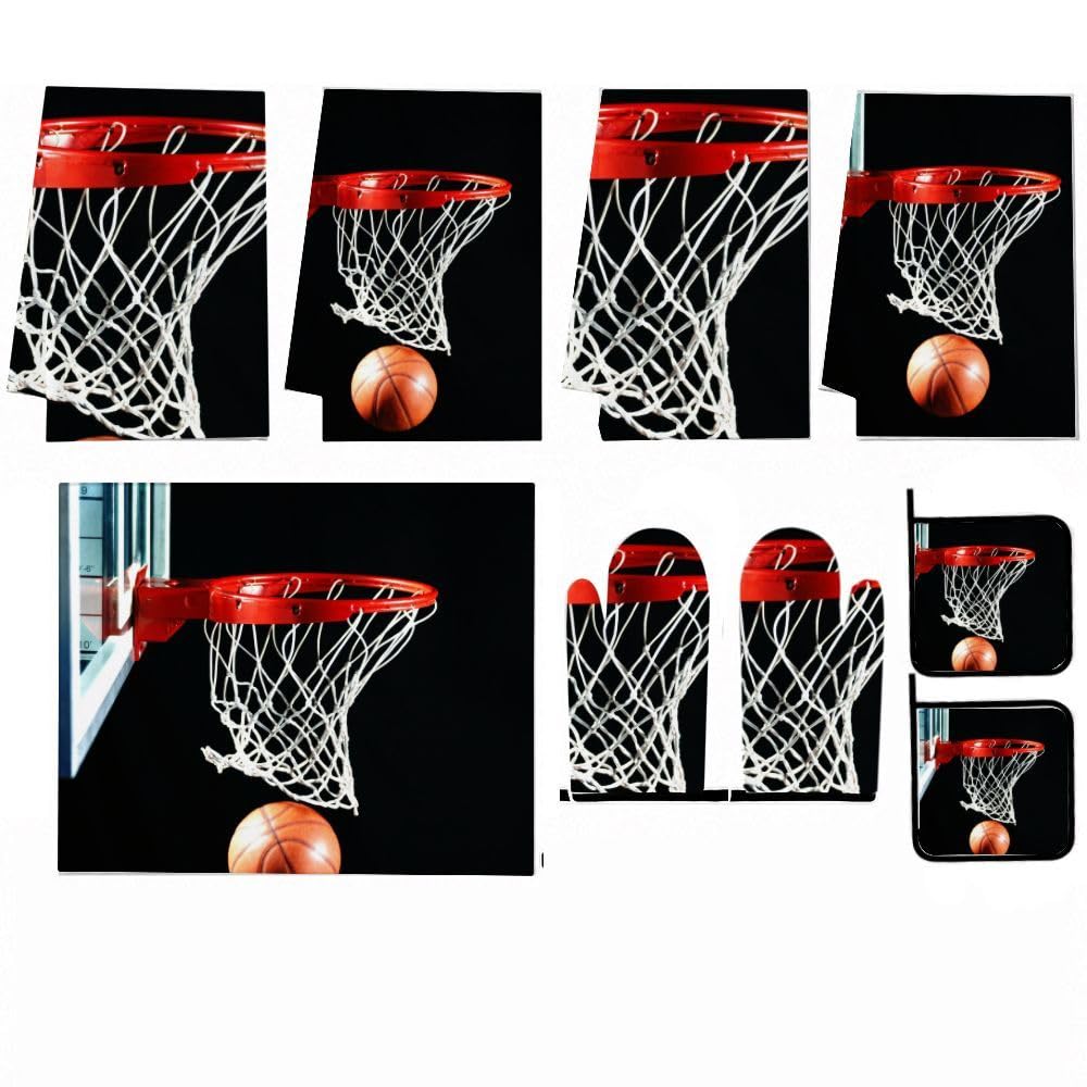 9PCS Professionale Basket Hoop Cucina Decor e Accessori Set