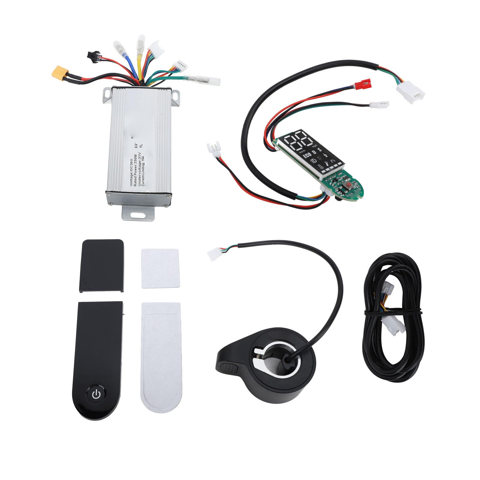 Zestaw Kontrolera Skutera, Zestaw Kontrolera Skutera Elektrycznego DC36V 350 W Zestaw Płytki Drukowanej z przepustnicą kciukową na Desce Rozdzielczej dla Xiaomi M365 1s Pro Pro2