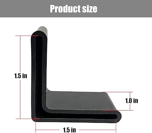 Miniatura 2 de Protector de marco de cama Guards 1-12 "x 1-12" Borde esquina End CoversCaps Bed Frame Caps