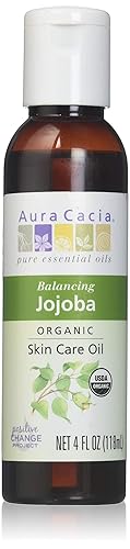 Aura Cacia Aceite orgánico certificado para el cuidado de la piel Jojoba 4 oz