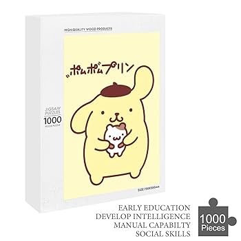 Amazon | ポムポムプリン ジグソーパズル 木製パズル 1000ピース