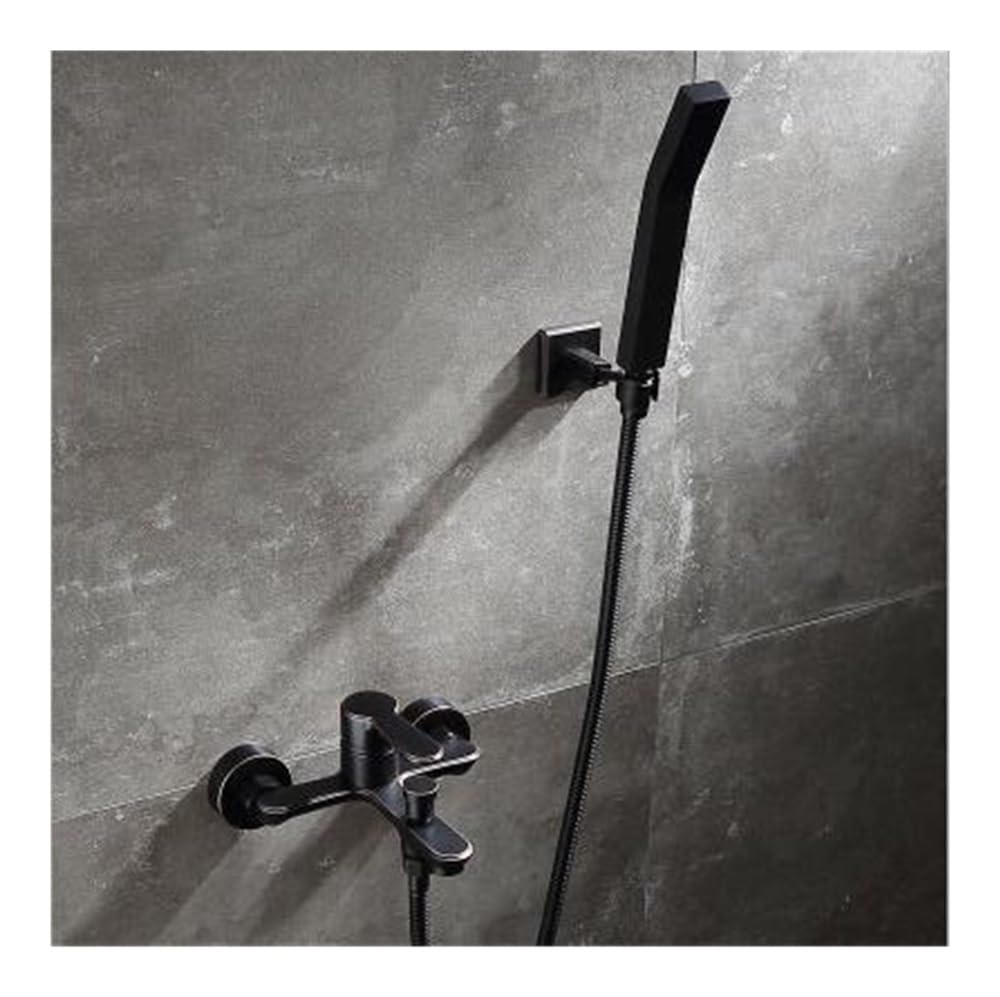 Mitigeur à poignée unique en laiton noir pour rénovation rapide de douche moderne