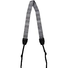 TETHER STRAPS Design Camera Strap | 30" Adjustable Polyester with Leatherette Ends | DSLR/SLR Compatible | Stylish Prints