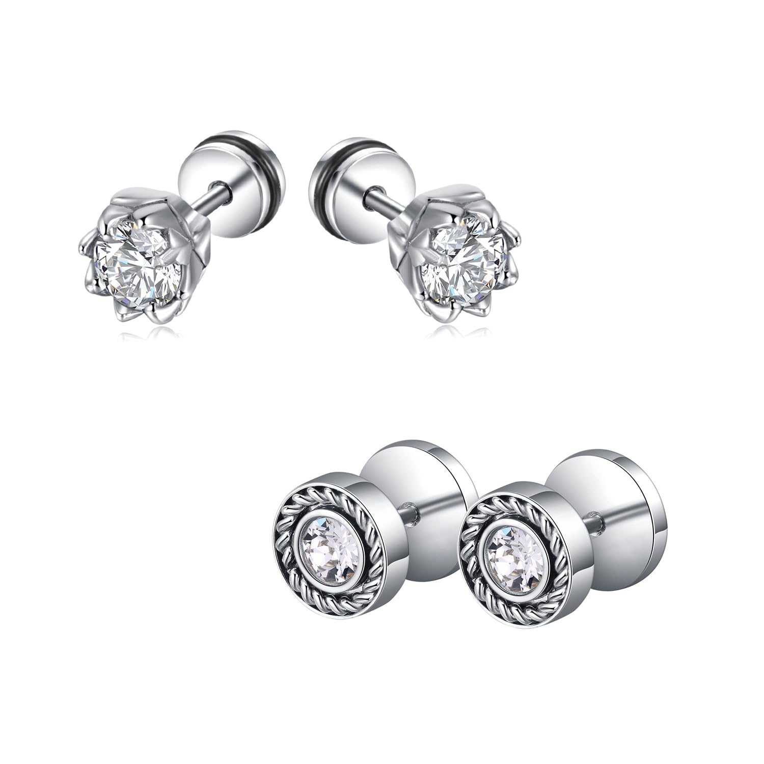 Peora American Diamond Studded Stud Earrings Fashion Jewellery Gift for Men - Review, Price and Buying Guide