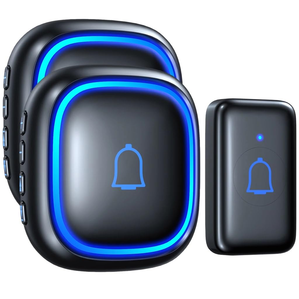 Mobygkfy D House Oor Bell 56 Chimes Mute Mode Home Welcome Receiver Oorbell Ip66 Waterproof