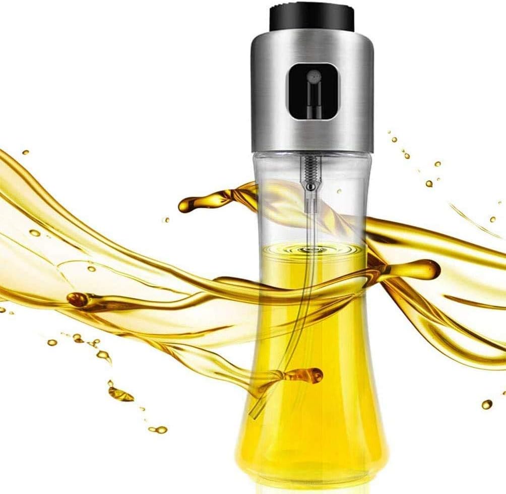 Zomoza Oil Sprayer Oil Dispenser Mister 6Oz 180ml Capacity Glass for Vinegar Cooking,Barbecue,Baking,Salad,Roasting,Grilling Circular Base