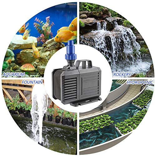Image of FREESEA 925 GPH Ultra Quiet Water Pump for Pond, Fountain, Aquarium, Fish Thank, Statuary, Hydroponics