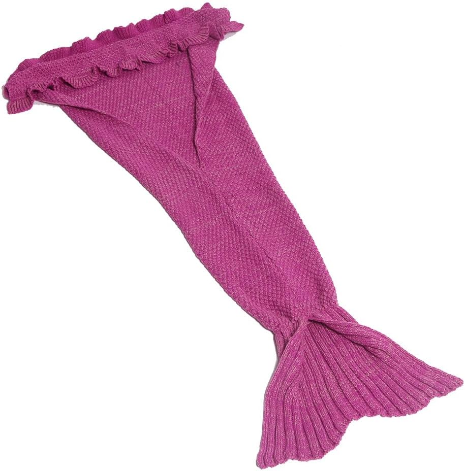 Mermaid Tail Blanket,Soft Sleeping Bag Blanket for Kids Girls All Seasons,Pink Gift Idea - Image 2