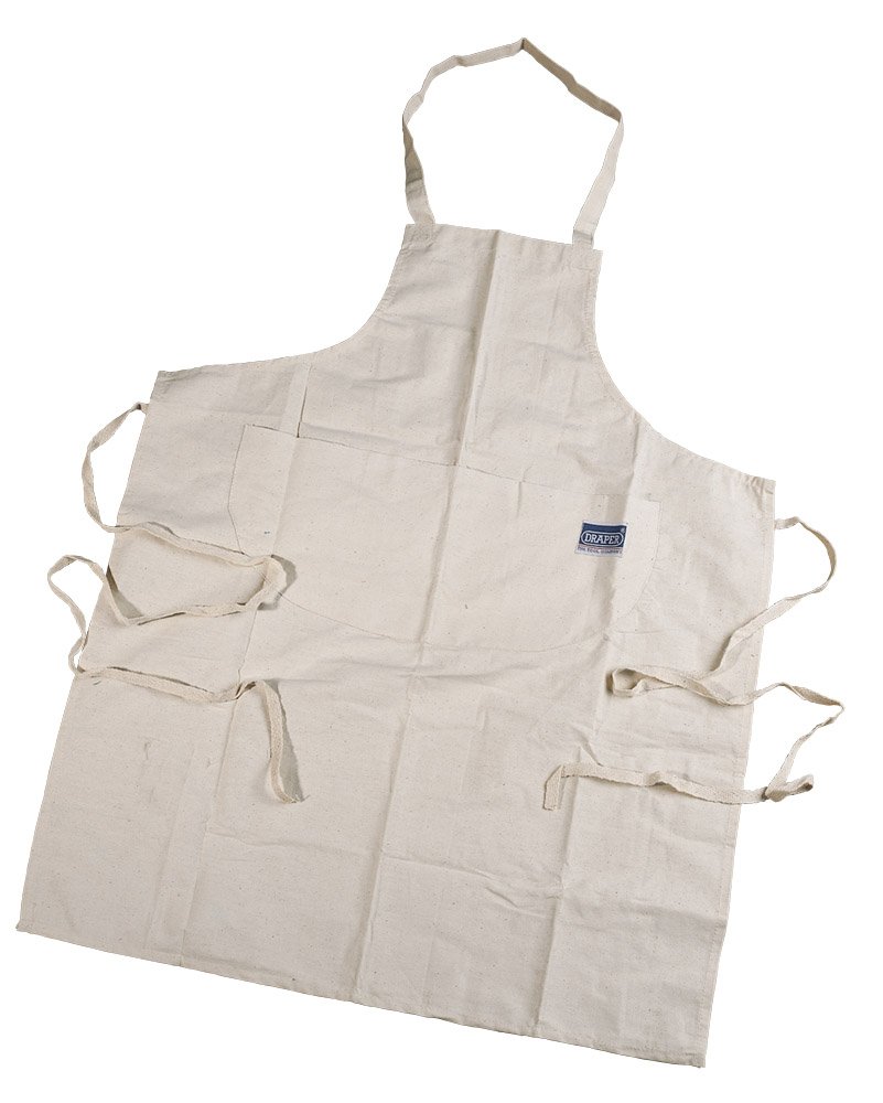 Draper 72930 Cotton Apron, Beige, medium
