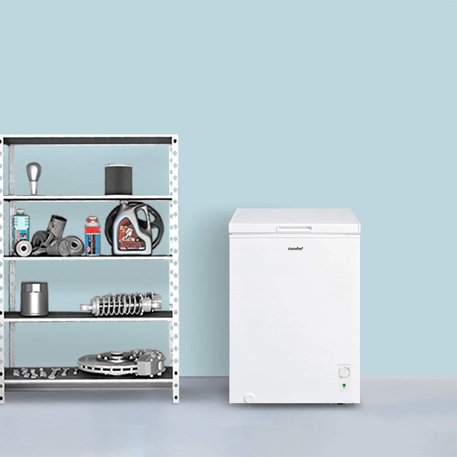 COMFEE' RCC100WH1(E) 99L Freestanding White Chest Freezer with