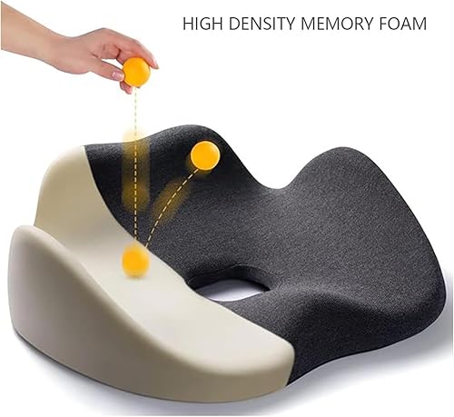 Miniatura 9 de Almohada suave de apoyo de cadera de alta calidad que aumenta la comodidad del asiento, almohada para hemorroides para espalda, coxis, alivio del