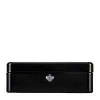 Burg-Wächter Geldkassette abschließbar mit Schlüssel und Hartgeldeinsatz, Stahlblech, Money 5025, Schwarz