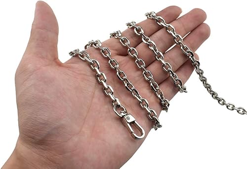 Miniatura 38 de HAHIYO Mini Pochette - Correa de cadena fina y ancha de 0.236 in para LV gruesa de 0.079 in para bolso, cartera, embrague, cómoda correa de metal