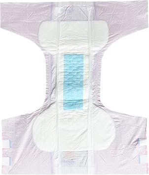 Adult Printed Diapers,Large-Fox and Bear, 7 Pieces for Men and Women - Leak Protection Heavy Absorbency Protection Diapers