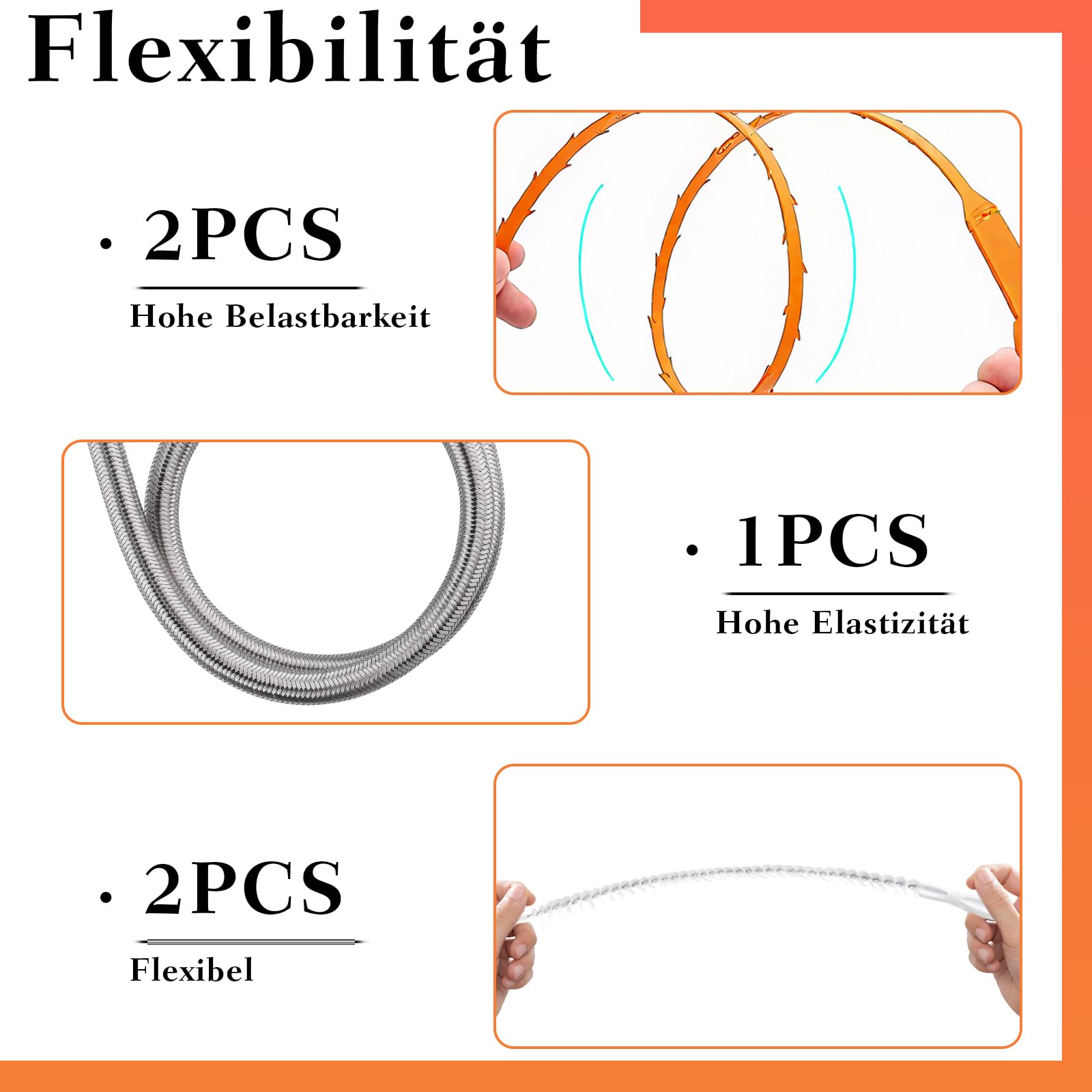 7 Stück Abflussreiniger Spirale,Flexibel Krallengreifer,Doppelkopf-Rohrreinigungsbürste,Bruchsicherer Stahl-Abflussreiniger,Geeignet für Badewannen,Waschbecken,Küchen,Badezimmer und Toiletten
