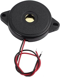 Aexit DC 1-30V Security & Surveillance 12V 2-Wired 85dB Sound Passive Electronic Buzzer Horns & Sirens Alarm Black