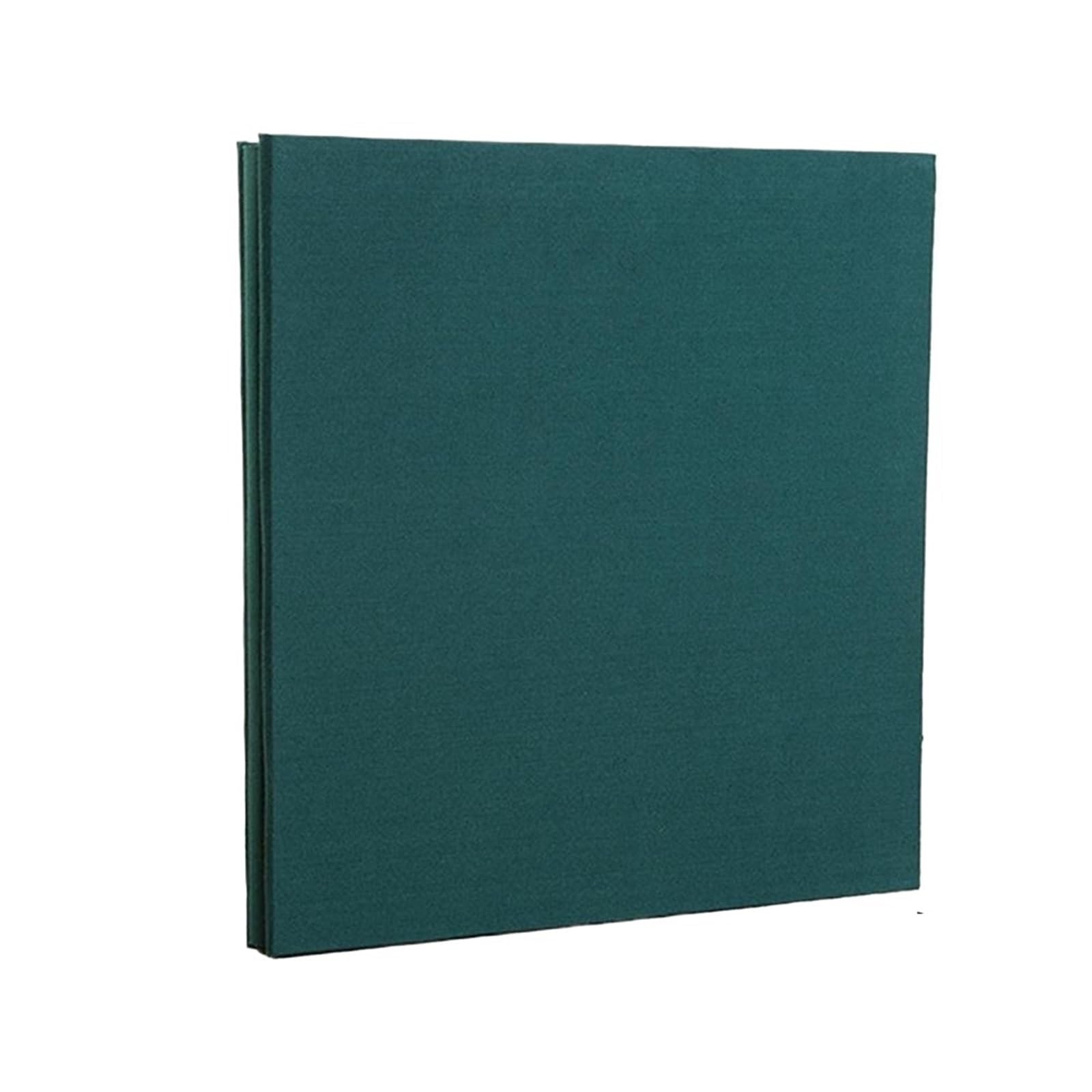 Álbum de fotos 4x6, cubierta lino, álbum, libros imágenes protectores autoadhesivos, multifunción for boda, hogar, Hotel, albergue Para Aniversarios(Green)