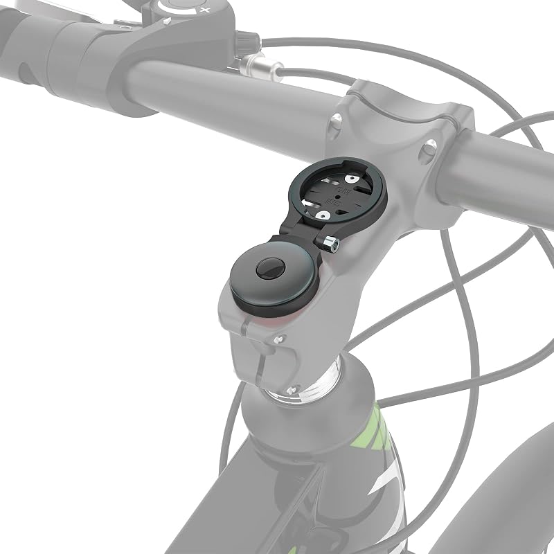 for Garmin Bike Stem Mount - Adjustable Out Front Bike Computer Mount | Road Cycling for Garmin Bike Computer Compatible with Wahoo Stem, Wahoo Elemnt, Bryton, Cateye (Black)