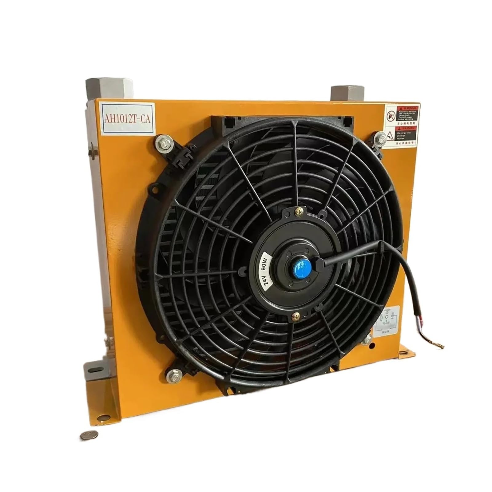 Hydraulischer Luftkühler AH1012T-CA Luftgekühlter Durchflussölkühler 100 l/min Kraftstofftankkühlung 1400 U/min Geringe Geräuschentwicklung(DC 12V)