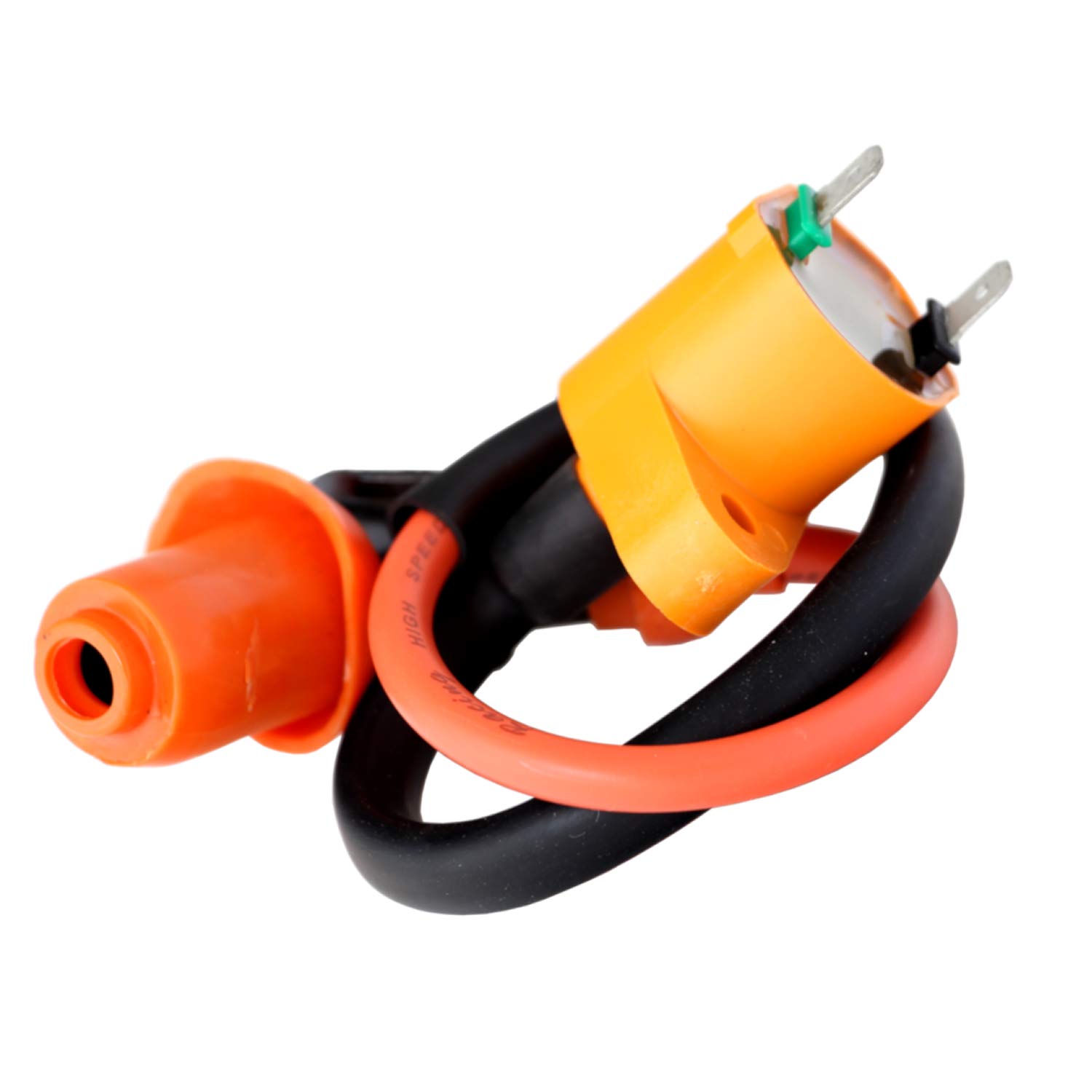 Tuning Zündspule Set Für YY50QT Roller – 2-Pin, Erhöhte Zündspannung 33.000V, Inkl. Zündkabel & Stecker