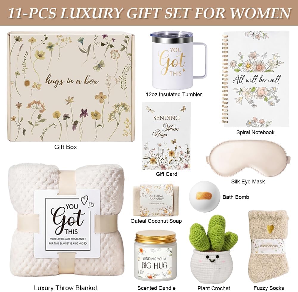 HoldOneLight Spa-Geschenkset für Frauen, Selbstpflege-Set für Mütter, Verwöhnset zum Geburtstag und zum Muttertag, „Ich denke an dich“-Geschenk zur Genesung für Freundinnen und Schwestern