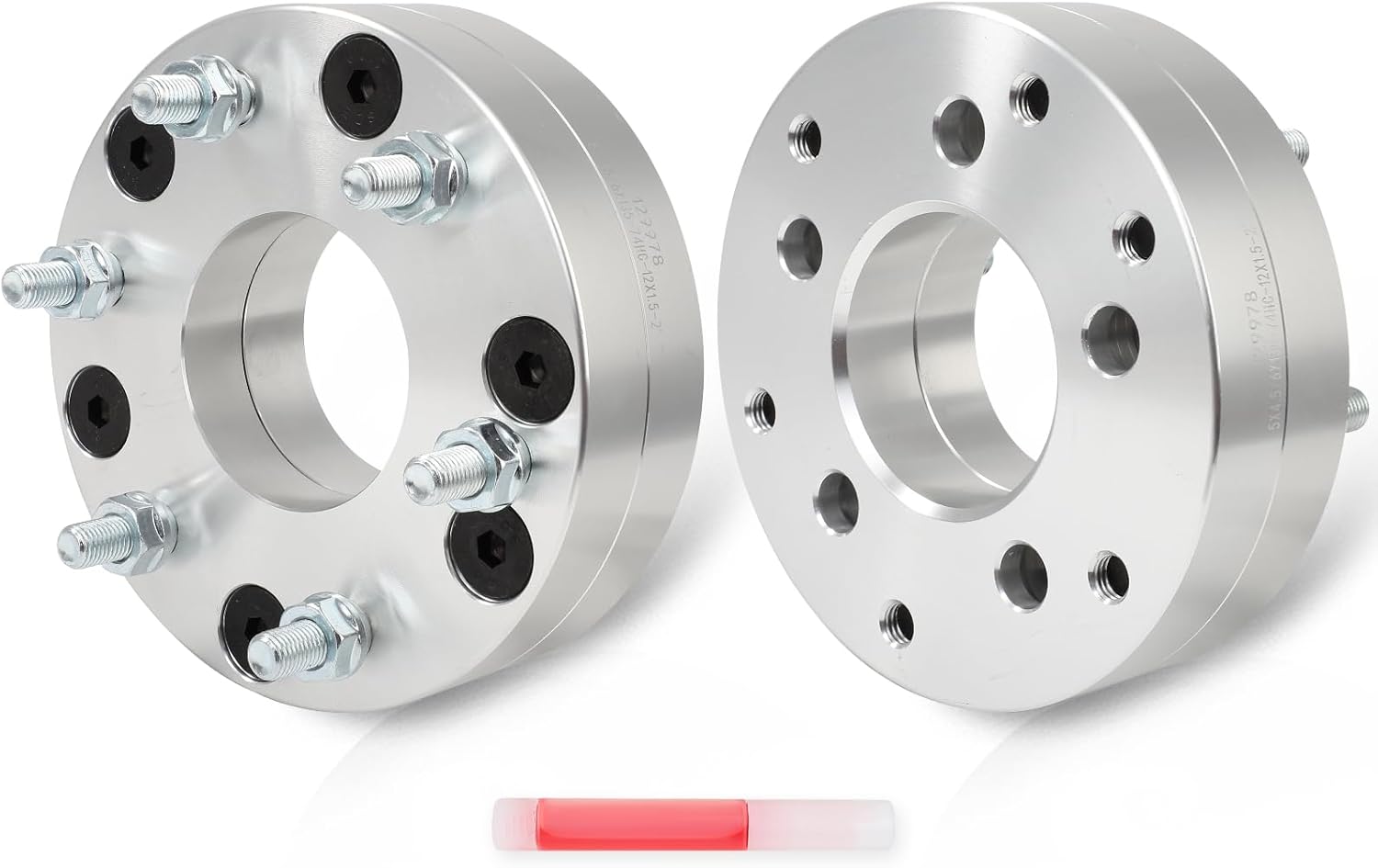 SCITOO 2Pcs Wheel Adapters 2" 5x4.5 to 6x135 Bore 74mm Studs 12x1.5 5Lug Wheel Spacers Adapters Fit for for Ford Explorer for Ford Escape for Ford for Mustang for Ford Edge for Ford