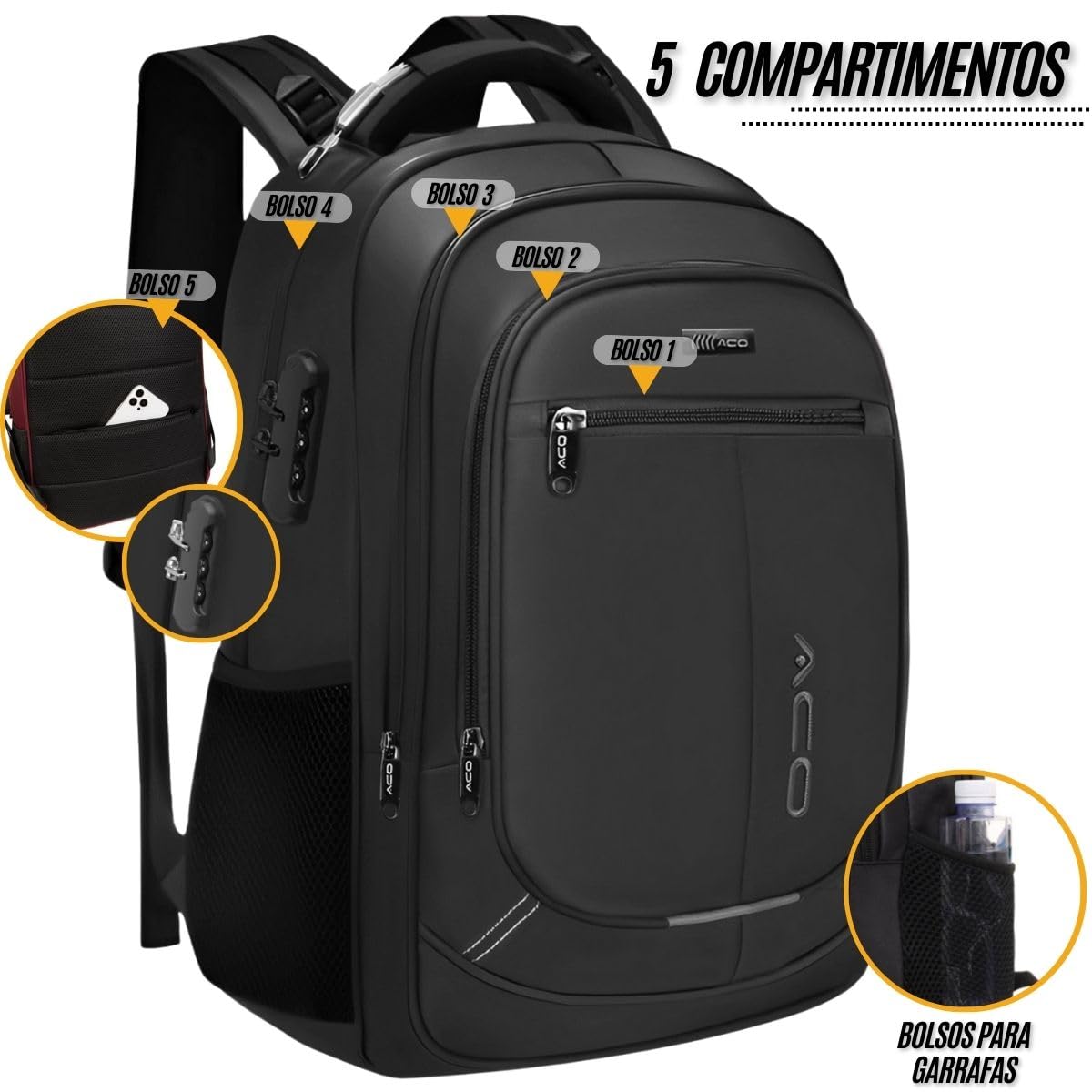 Mochila Masculina Feminina Notebook Com Capa de Chuva Bolso Antifurto Para Escola Faculdade Dia a Dia Reforçada Resistente a Agua Saída usb/Fone e Marcador de Bagagem em promoção! Veja a oferta e mais achadinhos de Bolsas 7 Hoje é o melhor dia para comprar Mochila Masculina Feminina Notebook Com Capa de Chuva Bolso Antifurto Para Escola Faculdade Dia a Dia Reforçada Resistente a Agua Saída usb/Fone e Marcador de Bagagem com aquele preço maroto! Promoção! Aproveite a oferta! 7