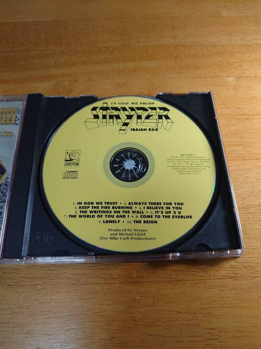 【ほぼ新品】ストライパー　永遠の誓い　God We Trust レコード Yahoo!オークション -「stryper in god」の落札相場・落札価格
