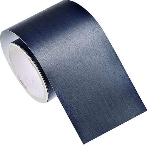 Miniatura 10 de Kelendle Papel tapiz metálico para despegar y pegar, moldura flexible, autoadhesiva, líneas de pared, líneas de borde para baño, cocina, hotel,