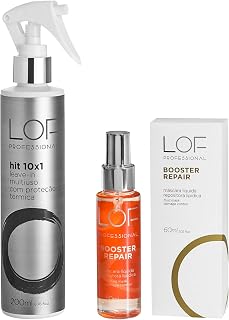 Kit LOF Máscara Booster Repair + Hit 10x1 proteção térmica