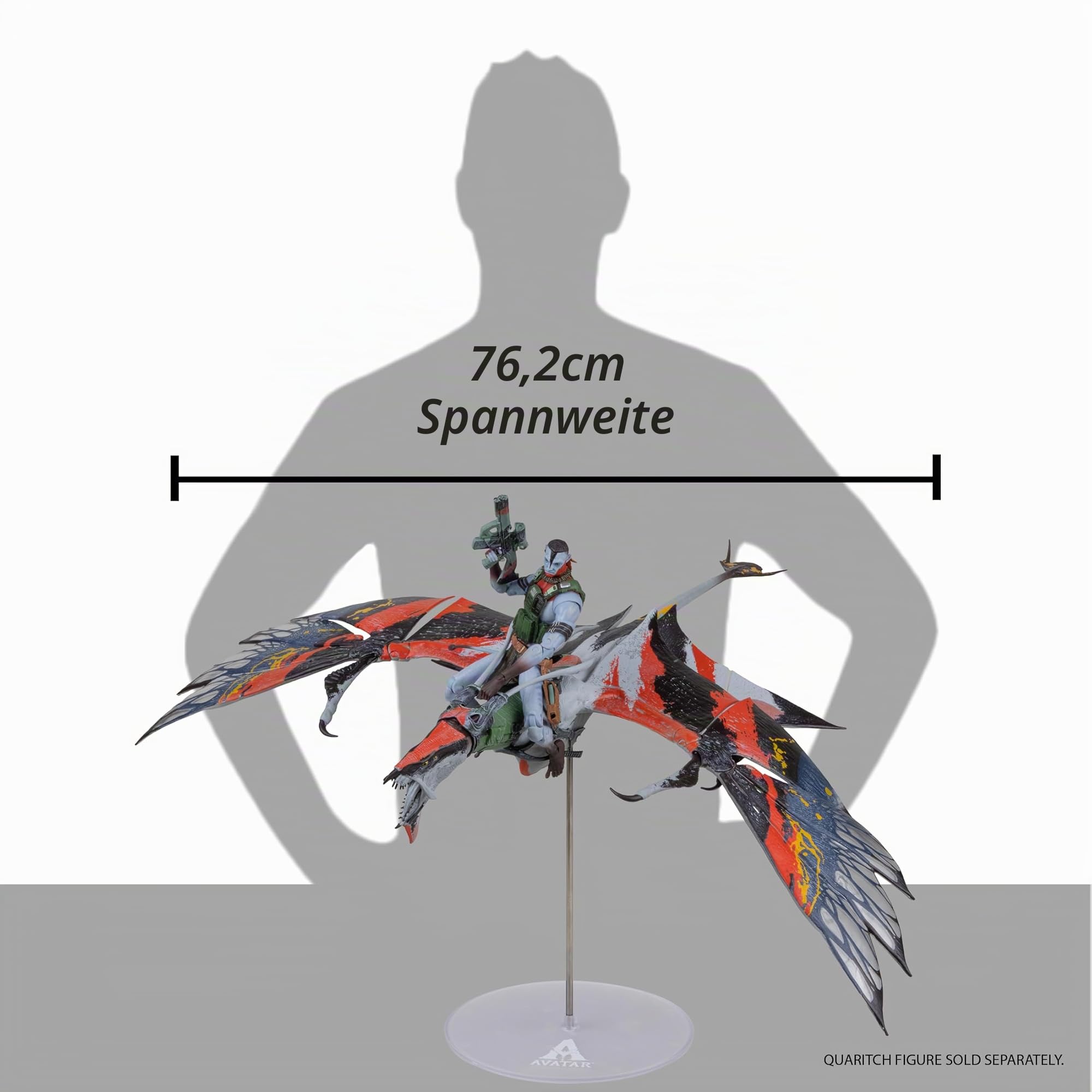 Avatar: Fire and Ash Action Figure Quaritch's new Banshee