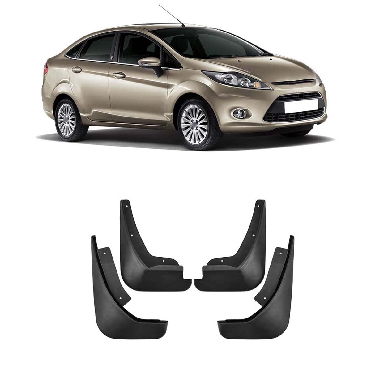 Garde-Boue Voiture Anti-Projection pour Ford Fiesta 2009